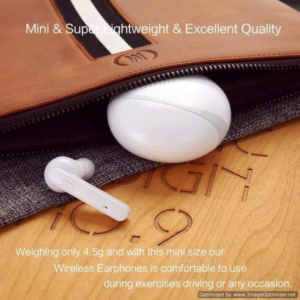 True Wireless Stereo TWS Headphone Mini Headsets Blue tooth V5 Stereo 3D HD Sport Headphone with Mic