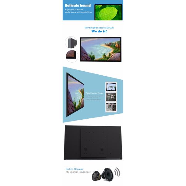 Exposição do Lcd da montagem da parede dos meios de Android apoio de 32 a 84 polegadas multi - línguas