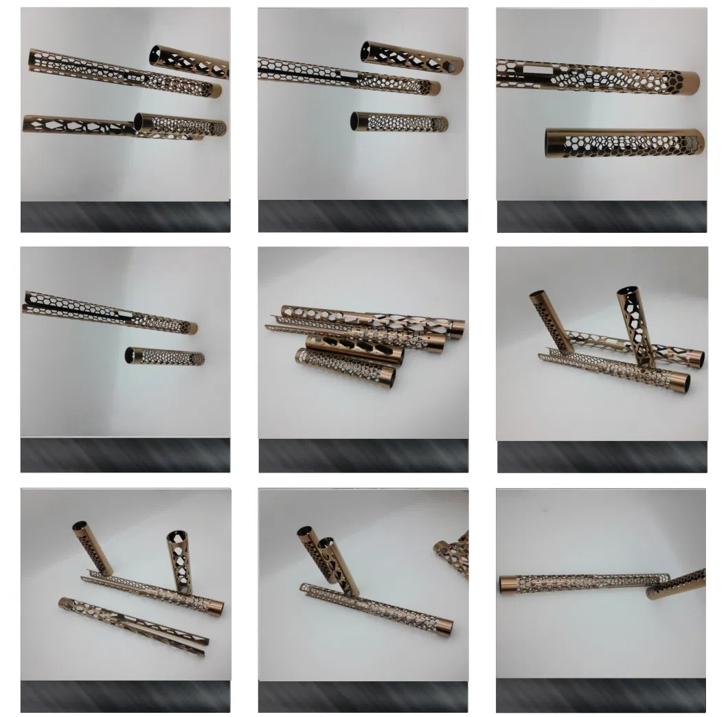 Coupe au laser de précision de tubes en acier inoxydable Perforation électroplaté