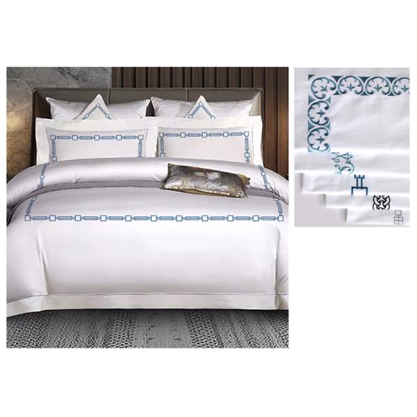 4 pièces de design de luxe ensemble de literie imprimé literie de mariage type de mariage kit en quatre pièces