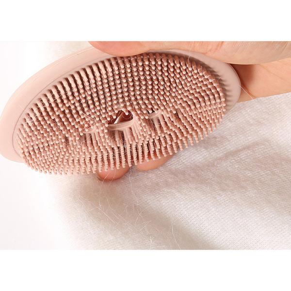 Silicone Soap Dish Brush With Drain, Soap Holder Soap Box Shower Dish Soft Bristles Shower Brush Soap Saver For Bathroom