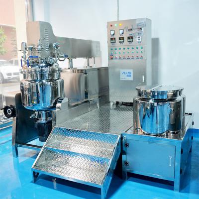 Dentífrico cosmético do emulsivo do homogenizador do vácuo do misturador 50L-3000L que faz a linha de produção da máquina