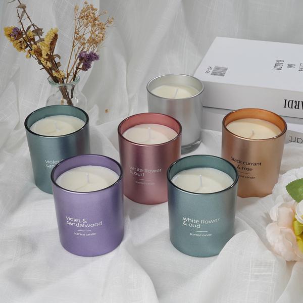Glass Jar Sceneted Candle Aroma Soy Wax Glass Jar Candle Gift Set