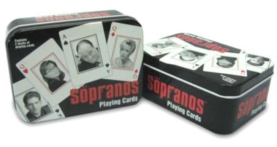 Casino quality playing cards in tin box