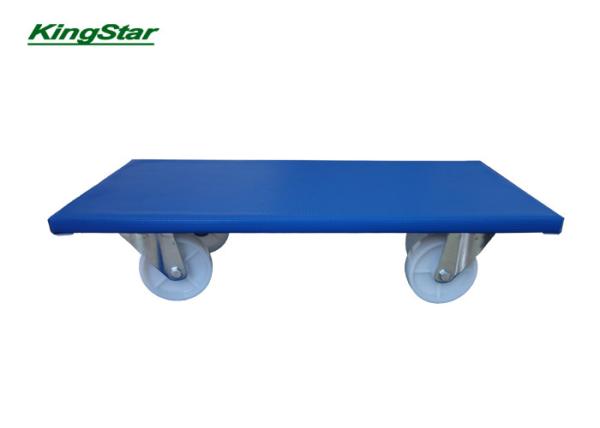 Meubelhondje 60 x 35 Cm 4 Wheel Dolly Cart Blauw Dek Kunststof Wiel 100 Mm Voor Meubilair Vervoer
