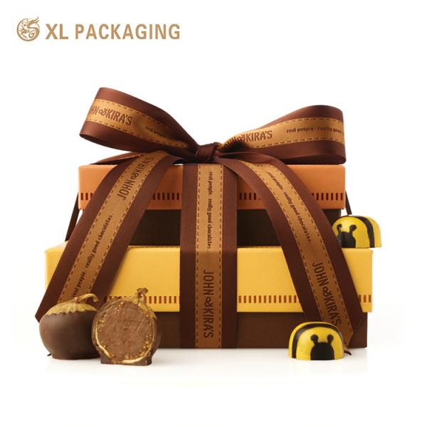 Boîtes de luxe personnalisées XL Packaging Boîtes à chocolat personnalisées Emballage Design durable pour cadeaux de chocolat Épaisseur 1,5 mm