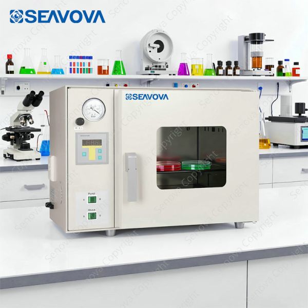 25L 200C Programmable Benchtop Vacuum Oven NuOven VQ25-2 with Shelf Heating