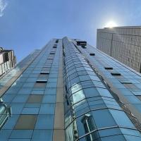 Parede de fachada de cortina de vidro semi-unificada com fácil instalação até 6,0 kPa de carga do vento