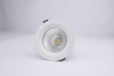 Round IP65 Recessed Downlight With COB LED Light Source / 60° Beam Angle