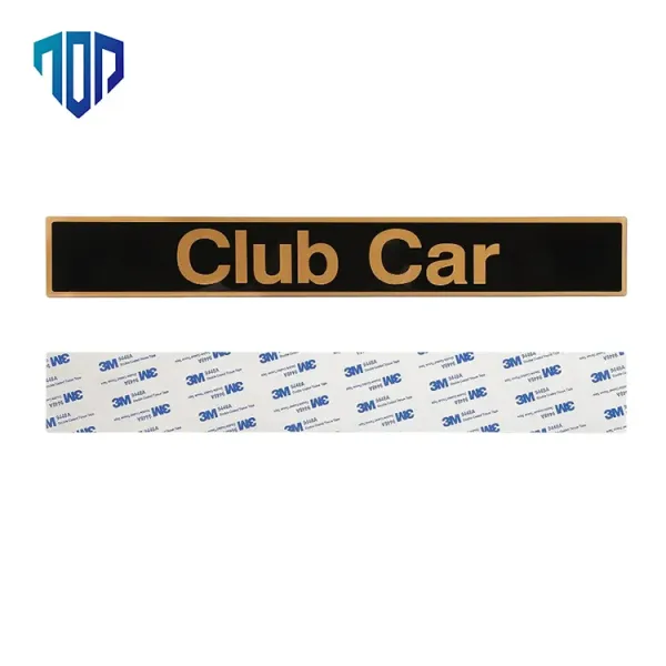 Club Car Precedent 102502601 Black & Gold Name Plate