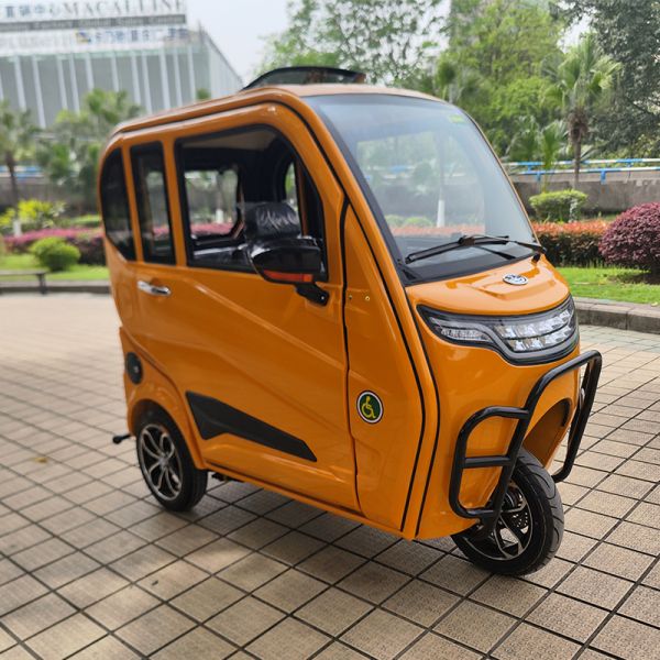 125CC Enclose Gasoline Tricycle Passenger Petrol trike with Auto-clutch