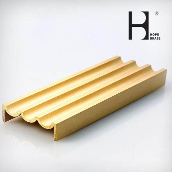 Copper Alloy Extruding Profiles Copper Zinc Brass Materials with Client Drawing Customized Shape And Size OEM ODM