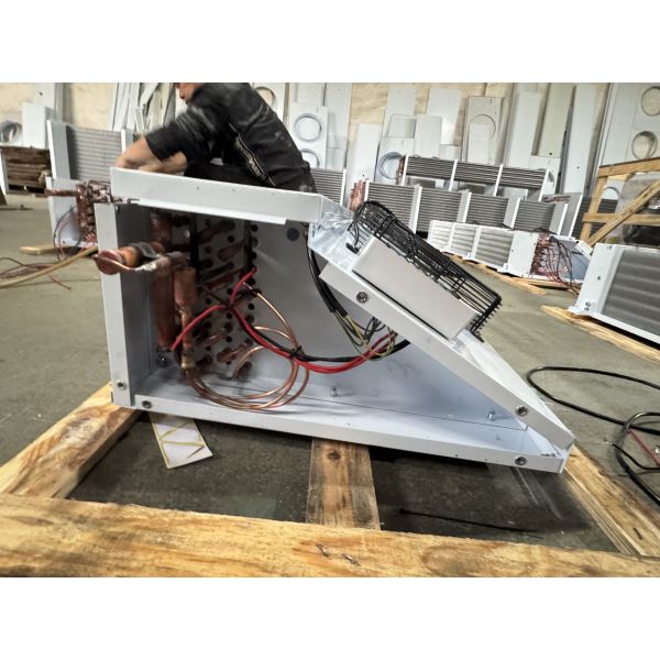 Electric Refrigeration Custom Plate Evaporator Air Cooler High Efficiency Motor Bearing Walk-In Freezer Cold Room White/Custom