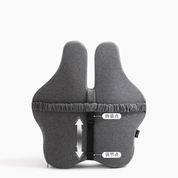 Memory Foam Filling Lumbar Cushion for Adjustable Slow Rebound Back Rest Support
