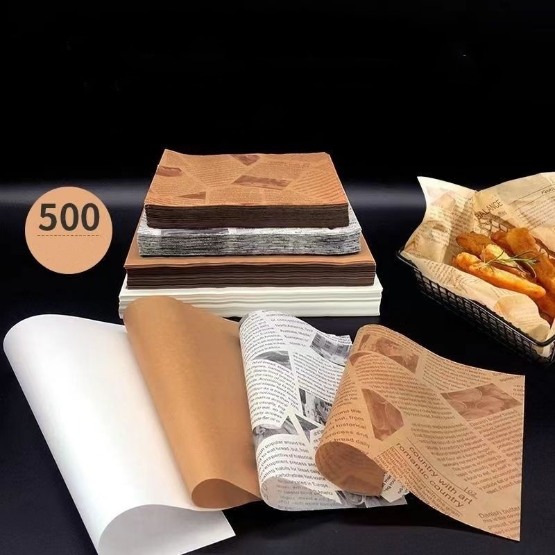 Customized Colour Greaseproof Wrapping for Baking and Microwave Desserts Made of Paper