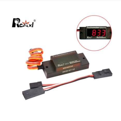 RCExl Asier Model Airplane Engine LED Tachometer Online Version V3.0 Speedometer Made of Plastic