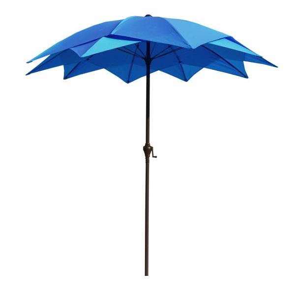 Modern Design Style 18K Fiberglass Ribs 160G Polyester Outdoor Umbrella with Tassels