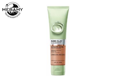 Exfoliate o limpador facial dos cuidados com a pele, argila que pura o limpador facial refina cuidados com a pele
