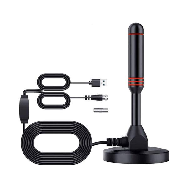 Melhor Preço Venda Quente HDTV exterior TV Stick Canal Grátis Uhf Vhf TV Aerial Digital interior DVB-T2 antena de televisão com ímã