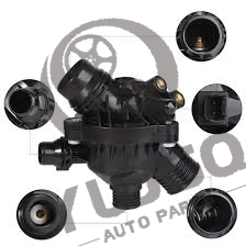 11537536655,11537544788, 11537549476 Thermostat de liquide de refroidissement avec contrôle de précision du capteur de boîtier Avec thermostat Système de refroidissement de remplacement Partie moteur pour BMW