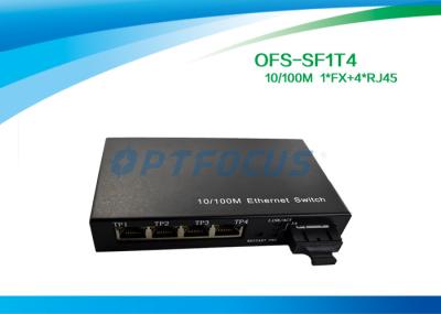 4 ópticos movem o interruptor 10 do Ethernet/100BASE - Tx 100BASE - Fx 125×27×85 milímetro