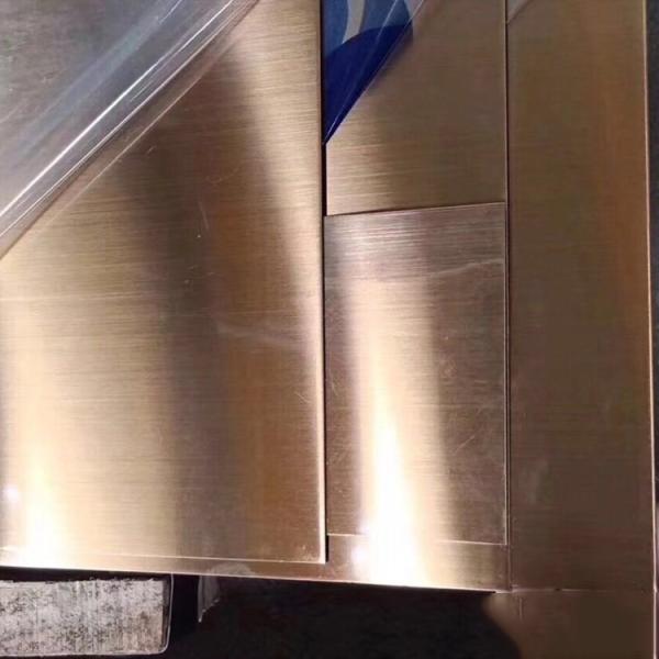 316L 316Ti Stainless Steel Decorative Sheet Color Gold Plates Metal 300mm