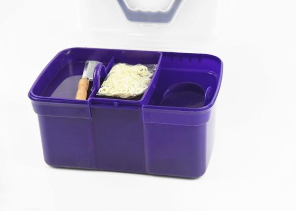 Caixa de armazenamento plástica 28 * 17,5 * 18,5 dos produtos de limpeza do cavalo do cuidado do cavalo cm