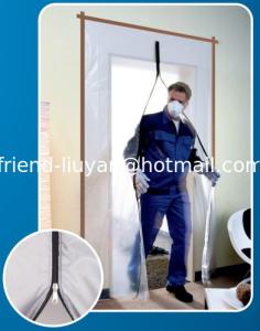 Zipper Secure Transparent Pvc Door See Through Plastic Vinyl Door