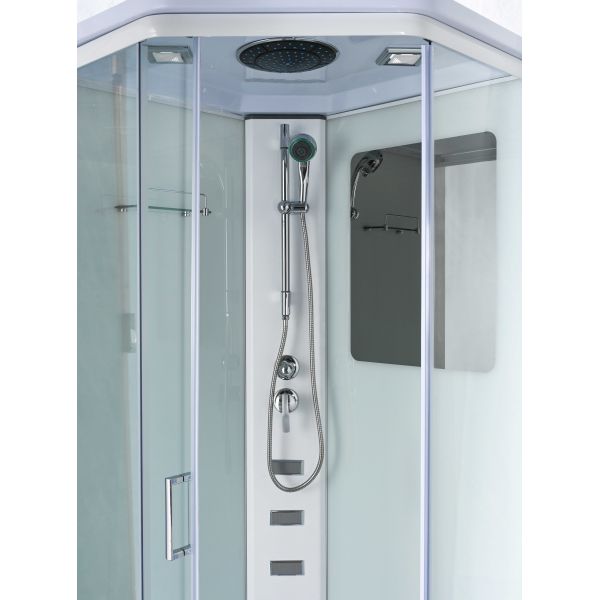 Fashionable aluminum alloy frame shower room with the roof and tray