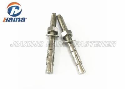 Bright Plate Expansion Anchor Bolt With Nut / Washer