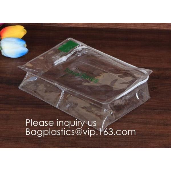 Transparent Plastic Cosmetic Organizer Bag Pouch With Zipper Closure,Travel Toiletry Makeup Bag shampoo, cosmetics, lips