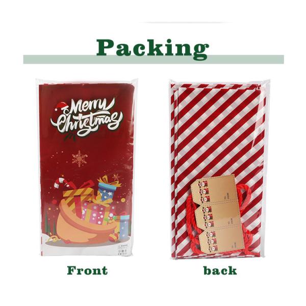 PE сумки подарка толщиной 0.03mm 0.05mm изготовленные на заказ пластиковые для настоящего момента Санта