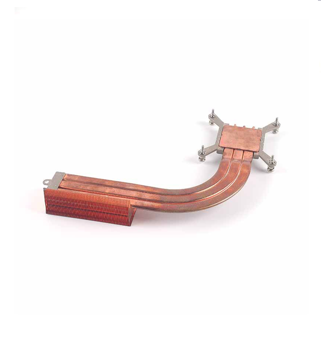 Full Copper Heat Pipe CPU Heatsink, Fanless Passive Cooling Module for All‑in‑One / Industrial Mini PC