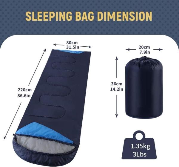 Outdoor Sleeping Bag, Cold Weather Sleeping Bag for Girls Boys Mens for Warm Camping Hiking Outdoor Travel Hunting