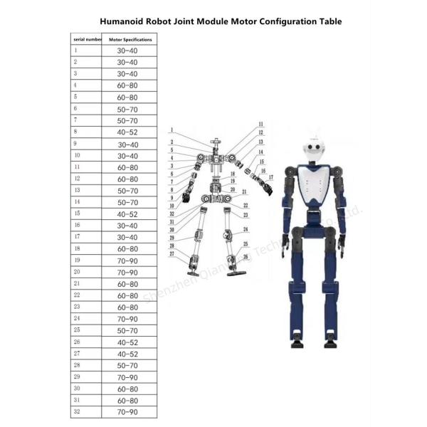 36W-1500W Robot Arm Joint Motor Servo Motor Joint DC 24V-48V Brushless