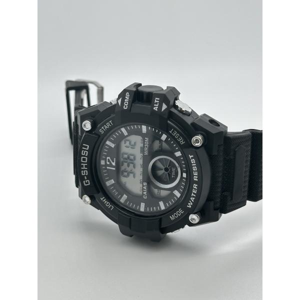 Автоматическая дата Чёрные цифровые спортивные часы со 100-метровой водостойкостью