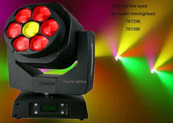 Zoom Moving Head Beam Light With High Power 12w / 15w Led Lamp , AC100-240V