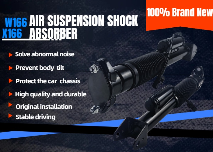New Rear Air Suspension Shock Strut w/ ADS For Mercedes GL ML Class W166 X166