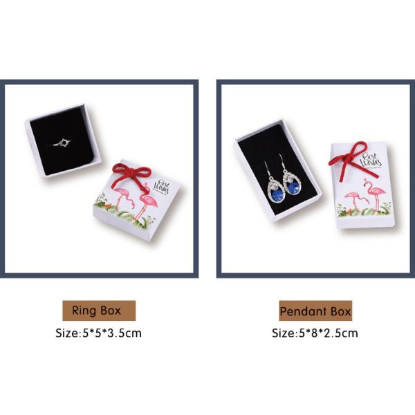 High Quality Rigid Elegant Cardboard Ring Bracelet Necklace Jewelry Gift Box