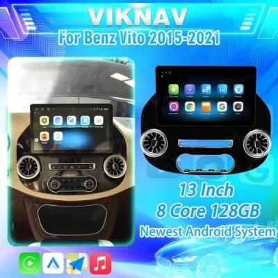 Viknav 13 Inch Android 8 Core Car Player Rádio Multimídia Para Benz Vito 2015-2021 Navegação GPS ((128GB)