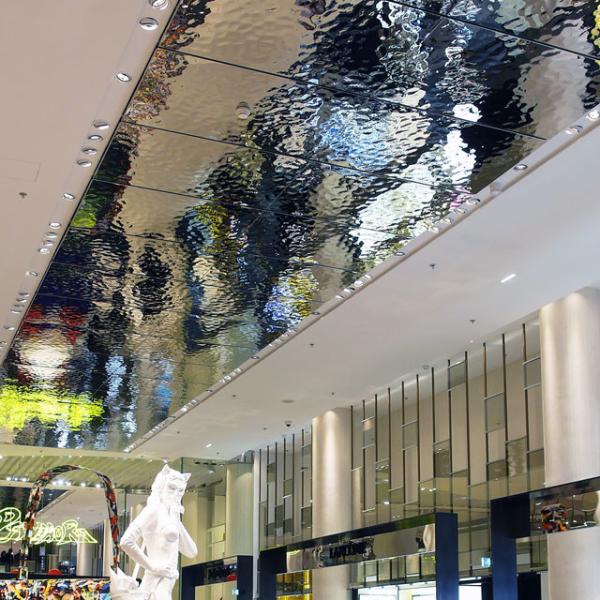 304 316 201 mirror polished silver gold champagne colored hammered stainless steel water rippled sheet for soffit