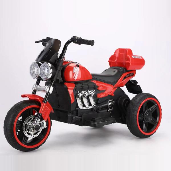 Moto elétrica para crianças com efeitos sonoros