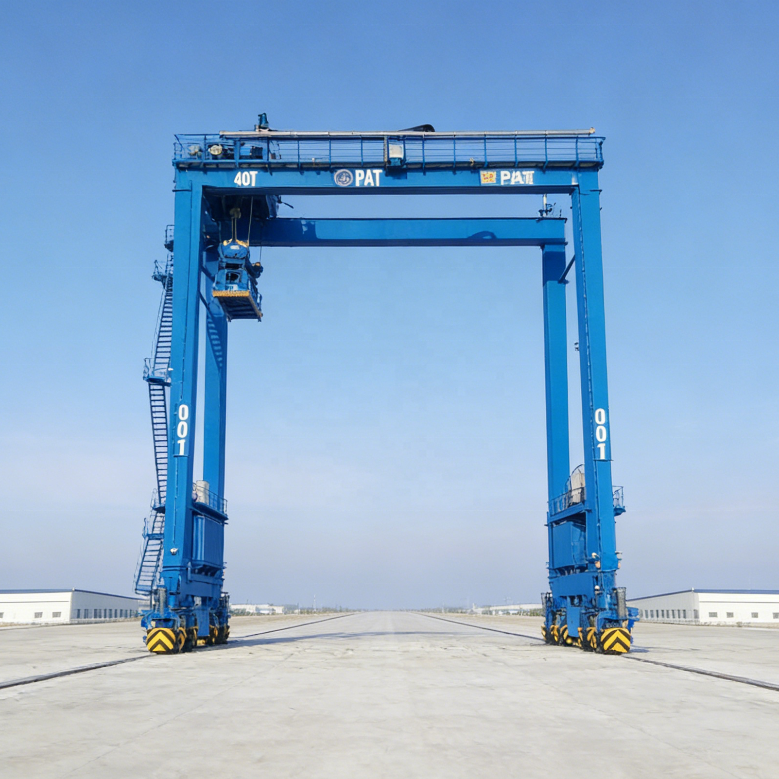 5 Ton Gantry Crane  Zehua RTG Rubber Wheel Hoist Lifting Crane 6000mm Mobile Gantry Crane
