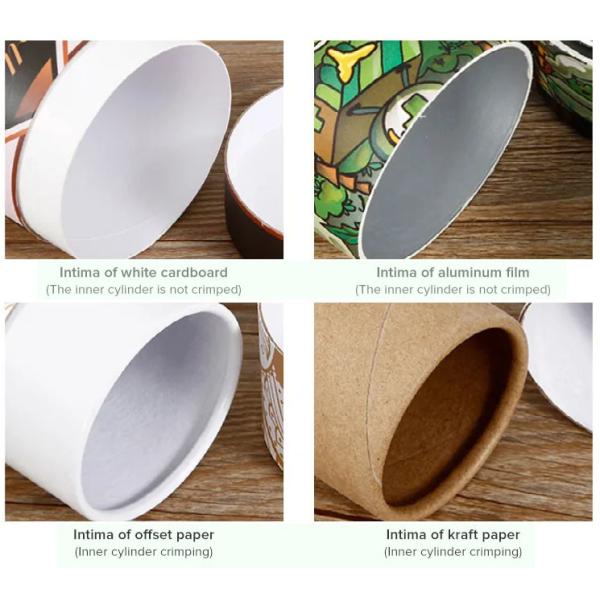 Трубка бумаги шеи края крена упаковывая CMKY с небольшими консервными банками упаковывая для еды