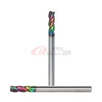 Flautas de alumínio 4mm em forma de u do moinho de extremidade 3 do carboneto contínuo de Micrograin 1/8 de polegada