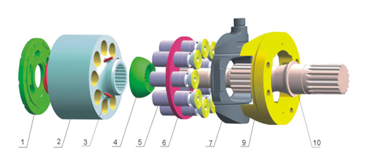Excavator Pump Repair Kits Hpv95 Hydraulic Pump Assy Hpv95 For Komatsu PC200