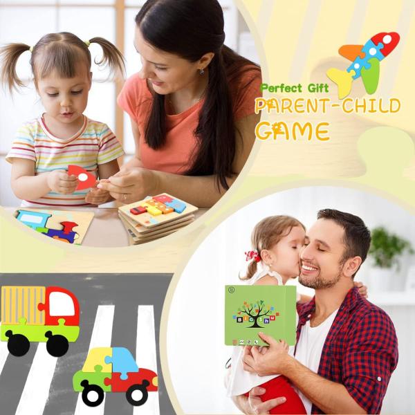 Unisex Montessori Shape Sorting Puzzle for Toddlers 1-3 Wooden Sensory Stem Learning Toys
