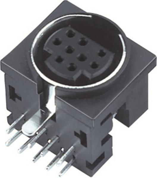 Mini Din 6pin/4pin/8pin/13pin Socket Female 90 Degree