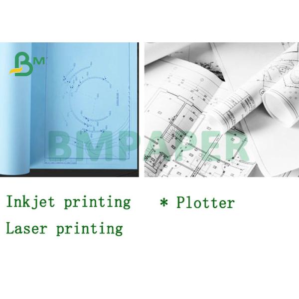 White Smothess 20lb CAD Plotter Paper 54'' x 300ft For Engineering Drawing White Smothess 20lb CAD Plotter Paper 54'' x 300ft For Engineering Drawing