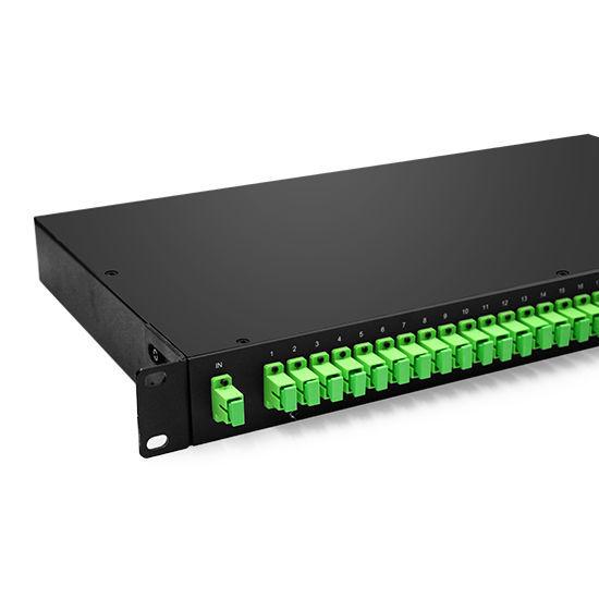 1x32 Fiber Optic PLC Splitter 1U 19 Rack Mount SC/APC SM